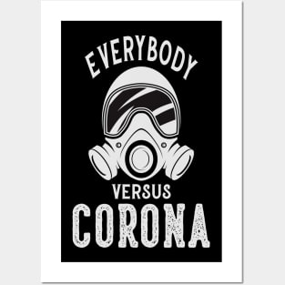 Everybody vs corona Posters and Art